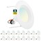 Sunperian 5/6 Inch LED Recessed Can Lights 5 CCT Selectable 2700K-5000K 14W 1100LM CRI90 Dimmable 16-Pack SP34205-16PC - alternate 1